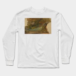 Woodland Stream by Frederic Edwin Church Long Sleeve T-Shirt